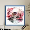 Pavilions-11CT Stamped Cross Stitch 40*40cm/15.75*15.75in