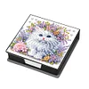 (US Local)Cat Diamond Painting Memo Pad Holder with 160 Sheets of Paper for DIY Art Craft