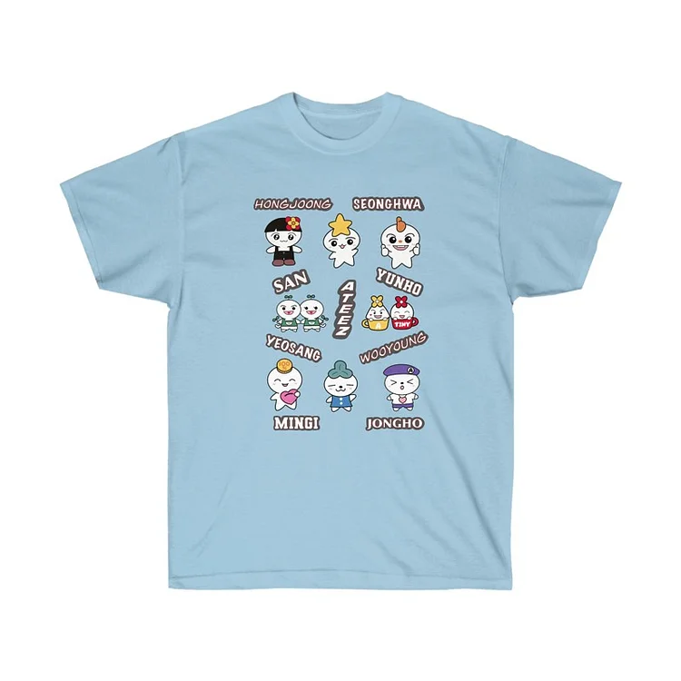 officialateezshop ATEEZ TEEZ-MON Cartoon T-shirt