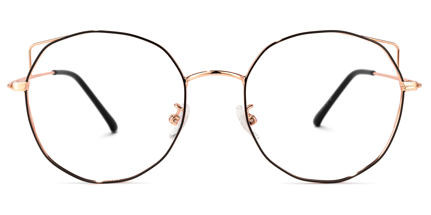 LaRue Schwarz-Gold Geometrisch Brille Schwarz-Gold