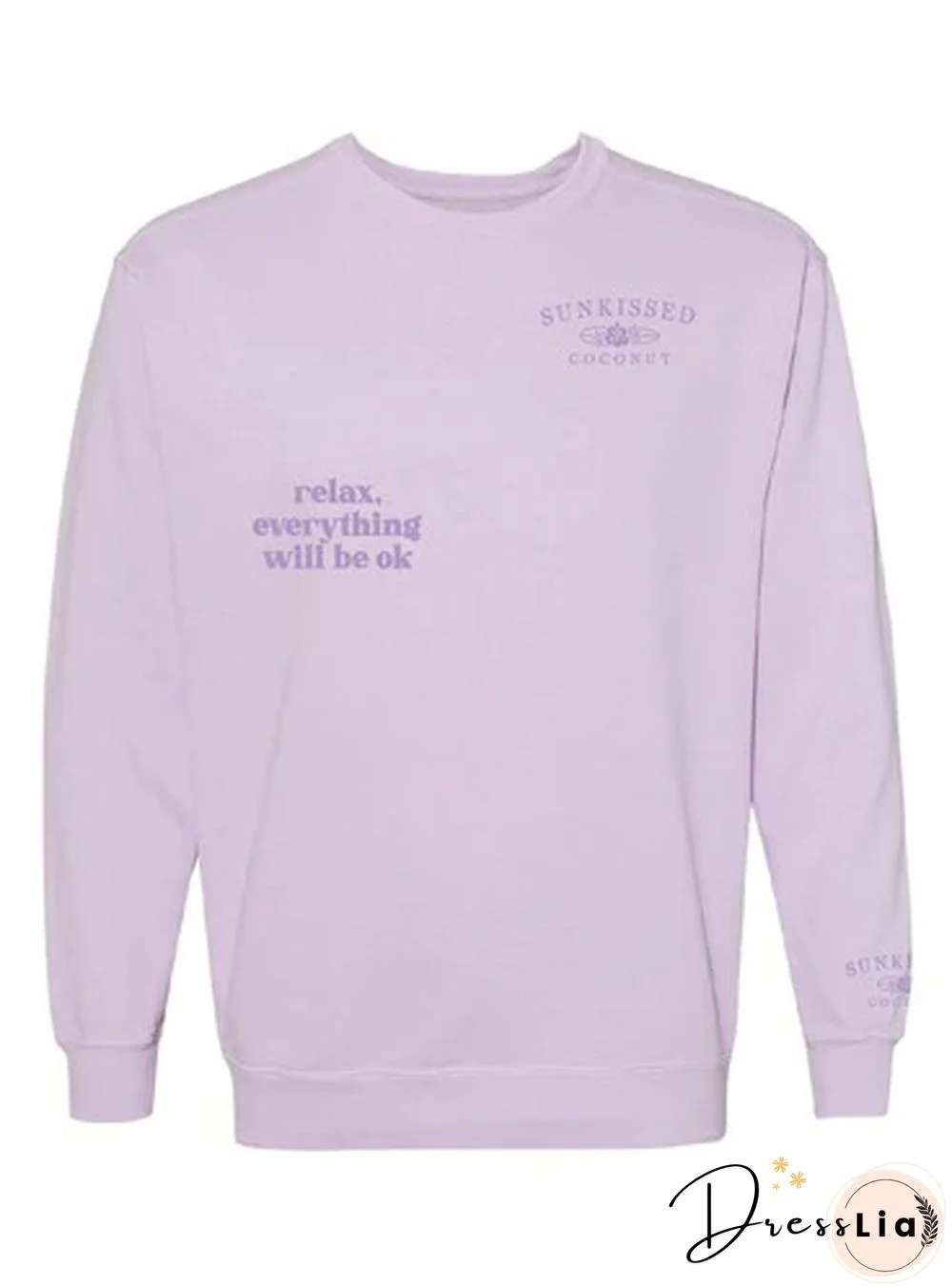 Take It Easy Print Sweatshirt Women