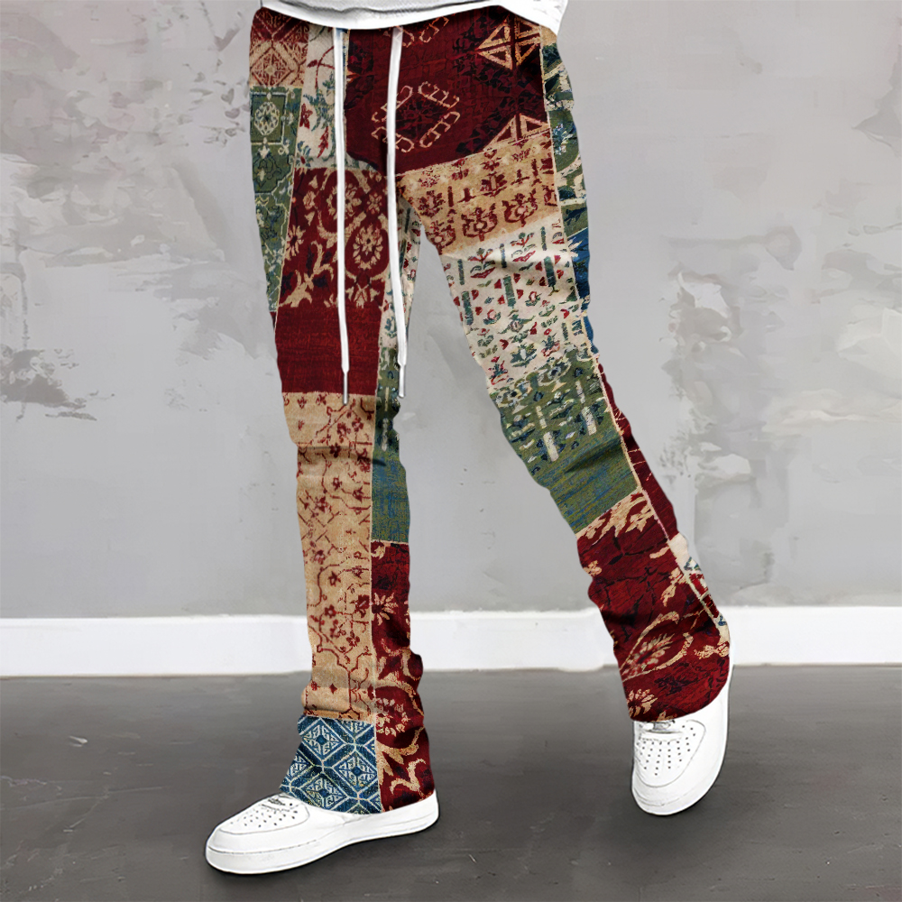 Loveciss®/ Stitching Personalized Printed Street Hip-Hop Men'S Casual Trousers