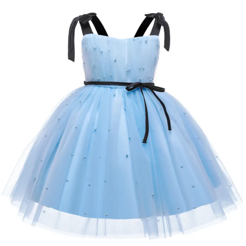 Toddler Baby Girls Dresses Sequin Bow Princess Costume For Kids Birthday Wedding Party Vestido Children New Year Evening Clothes