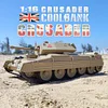 CoolBank G2078 1/16 British Crusader RC Tank – 360° Turret, Dual-Speed, Smoke & Sound Effects