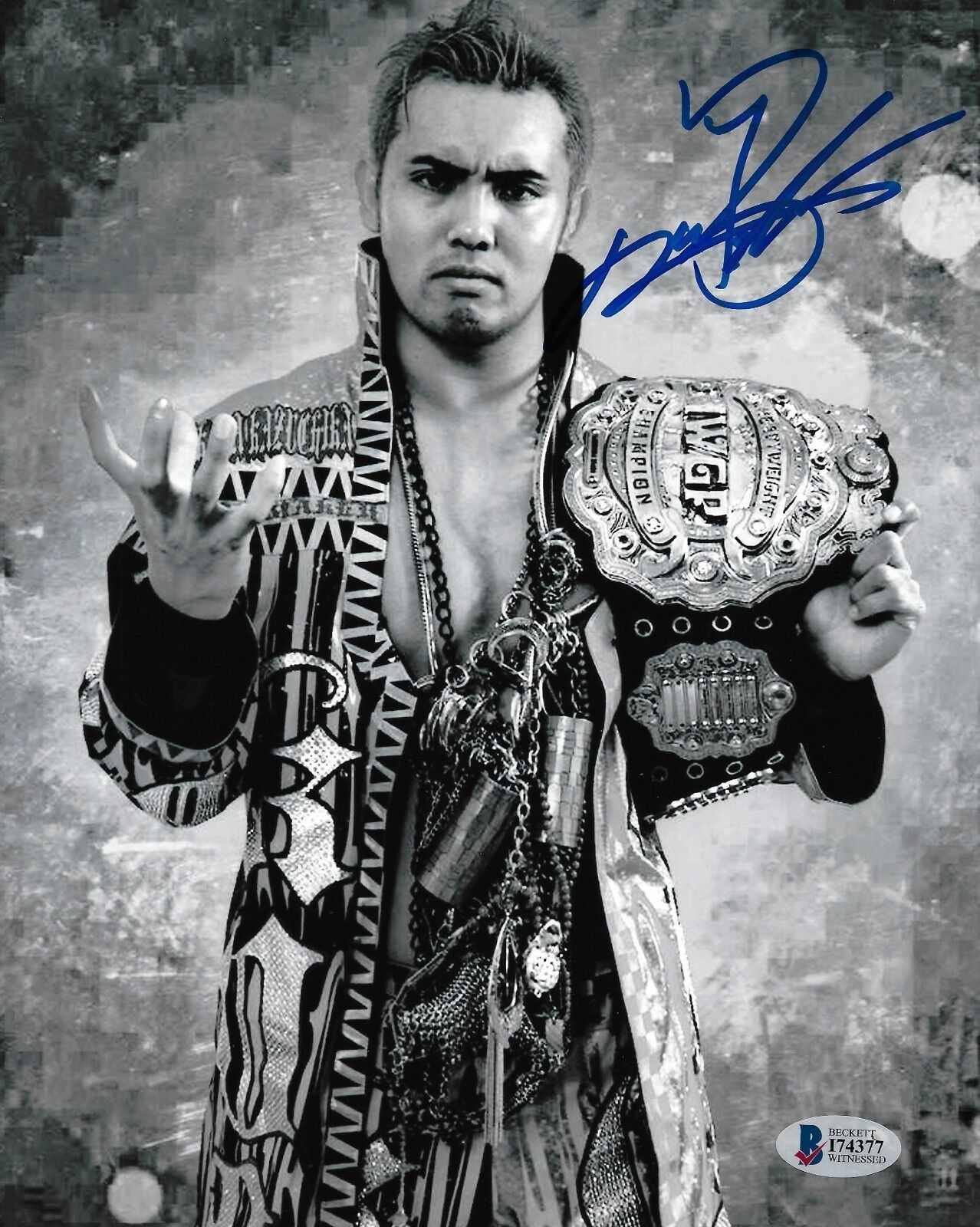 Kazuchika Okada Signed 8x10 Photo Poster painting BAS Beckett COA New Japan Pro Wrestling NJPW 4