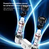Dual Head Car Cooling Fan with Extension Arm Car Seat Headrest Fan for Back Seat
