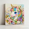 DIY Pearl Painting Unicorn for Home Decor with Frame(25x25cm)