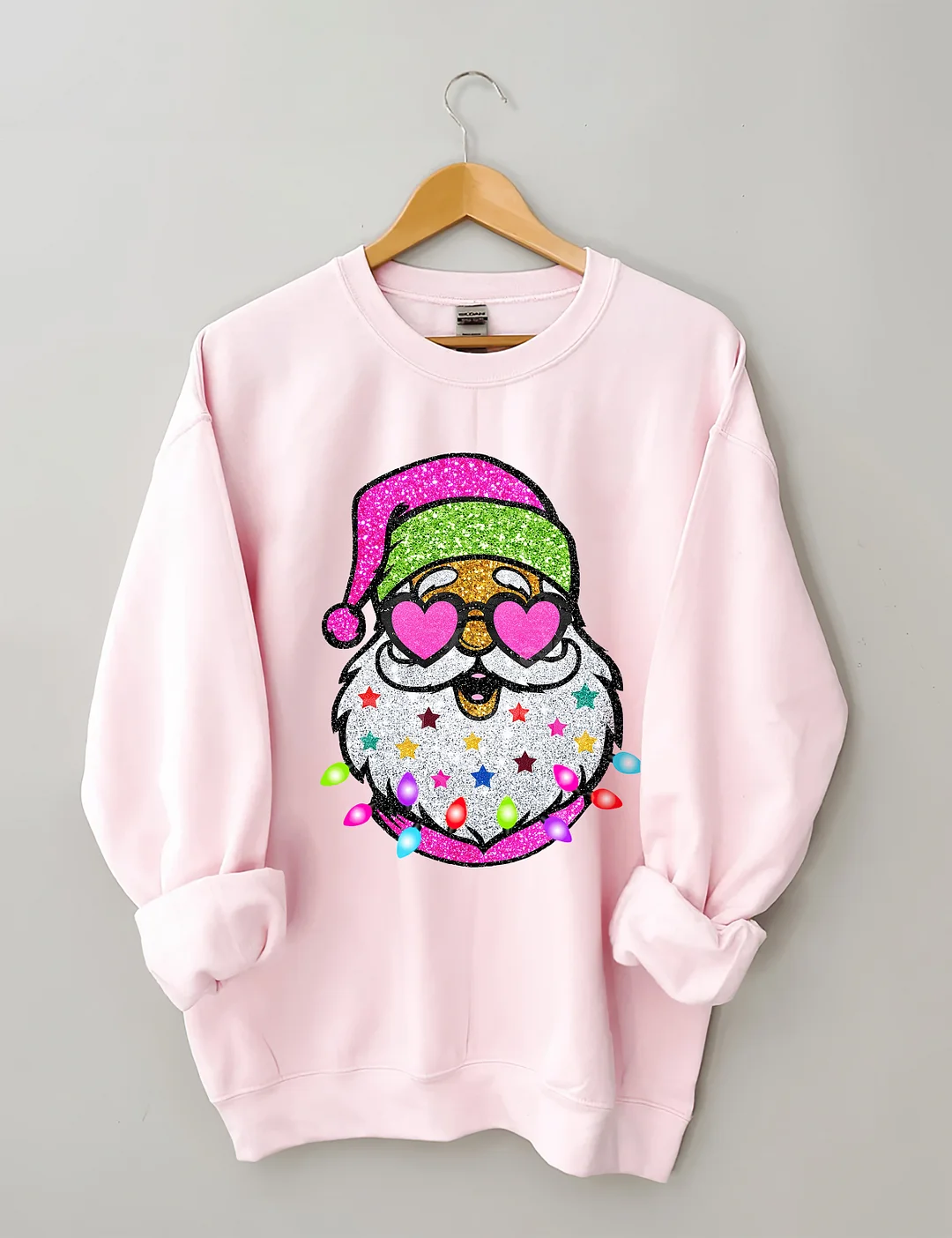 Santa With Sunglasses Sweatshirt