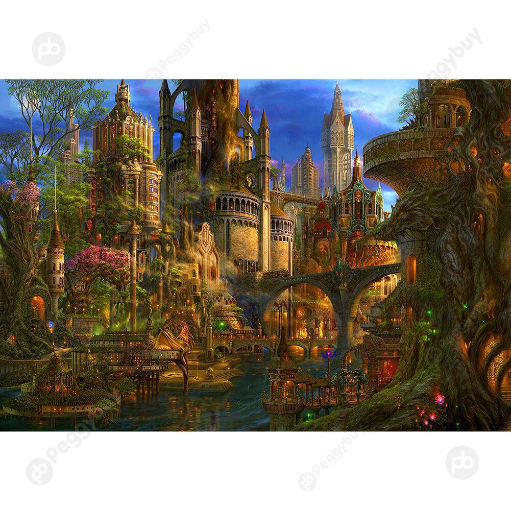

1000pcs Magic Garden DIY Puzzle Paper Jigsaw Toys Art Picture Decoration, 501 Original