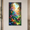 (40*70cm)Butterfly Flowers - Full Round Drill Diamond Painting