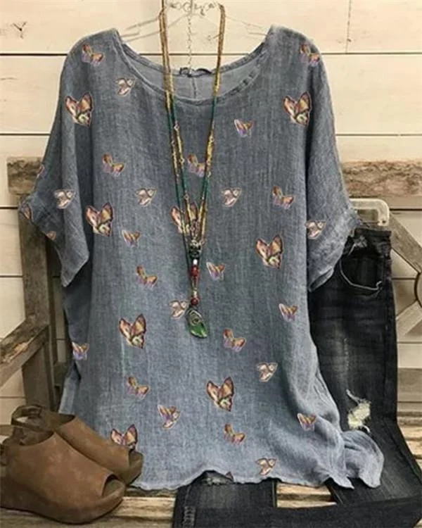 floral print casual blouse for women p122516