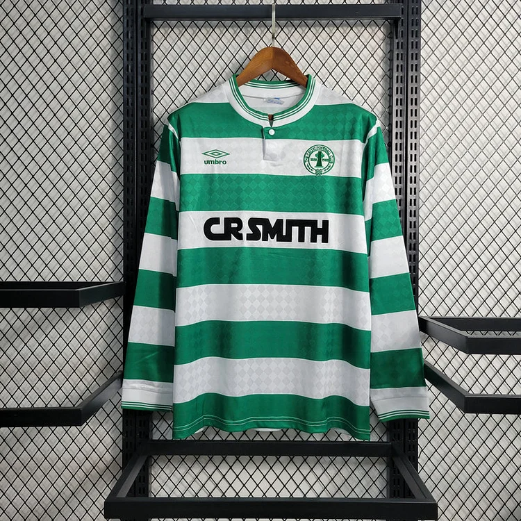 Retro 1987-89 Celtic FC Home Long Sleeve Jersey