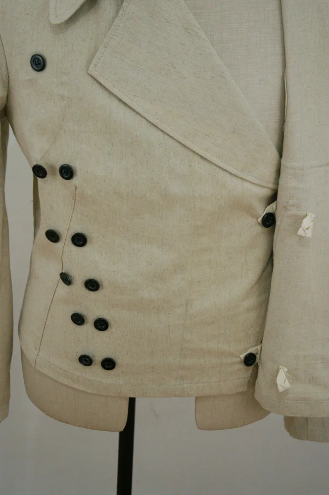   Wehrmacht German Panzer Summer HBT Off-White Wrap Jacket Type II German-Uniform