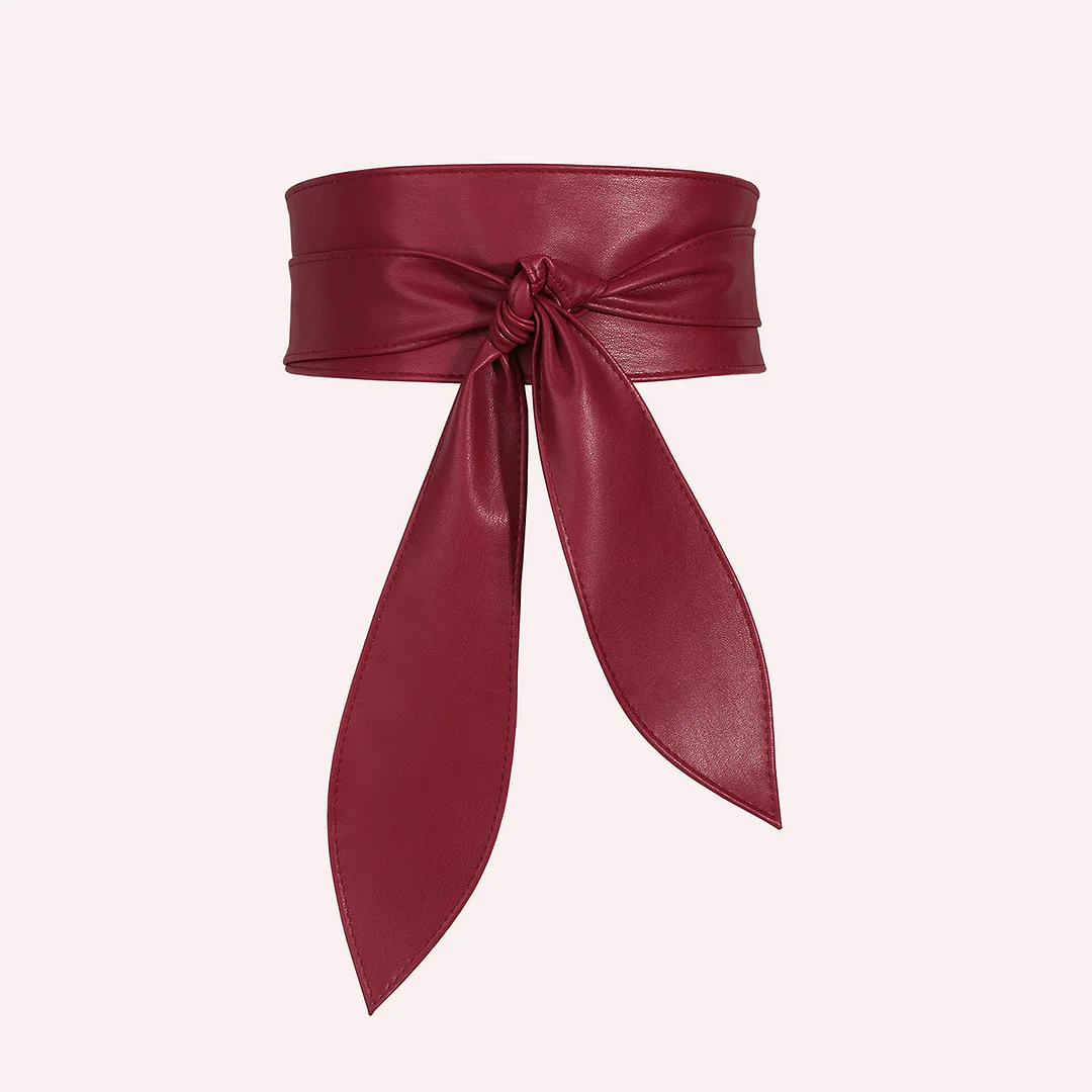 Women's Versatile Elegant Bow Ribbon Extra Long Belt