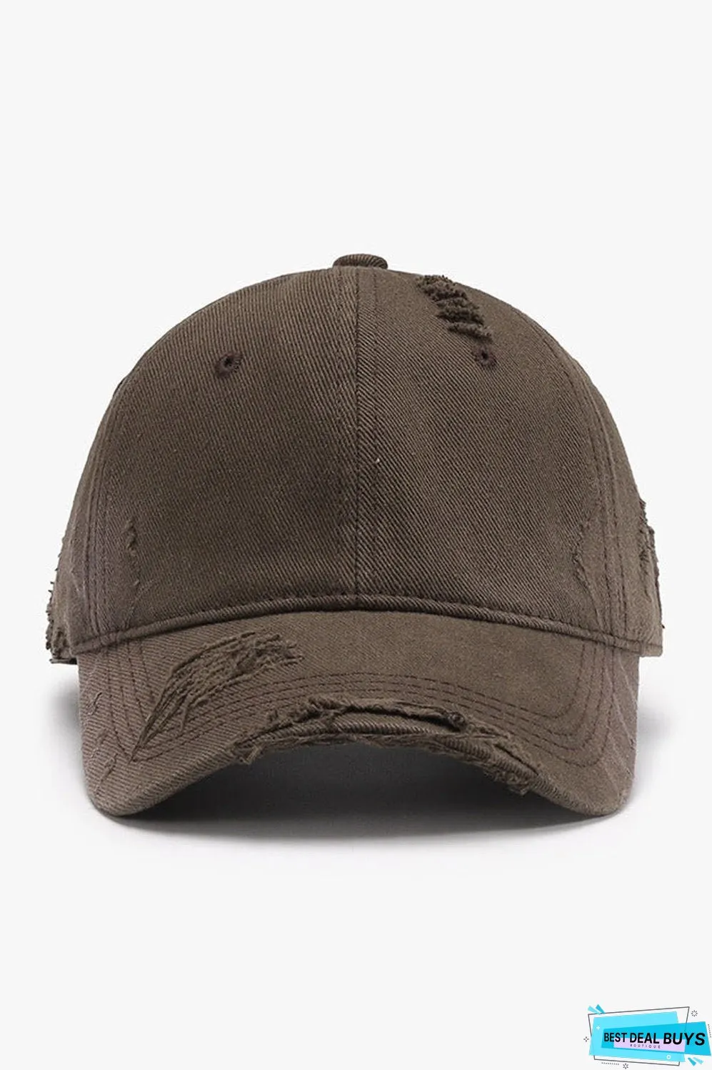 Distressed Adjustable Cotton Hat