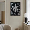 DIY Pearl Painting Snowflake for Home Wall Decor with Frame(40*30cm)