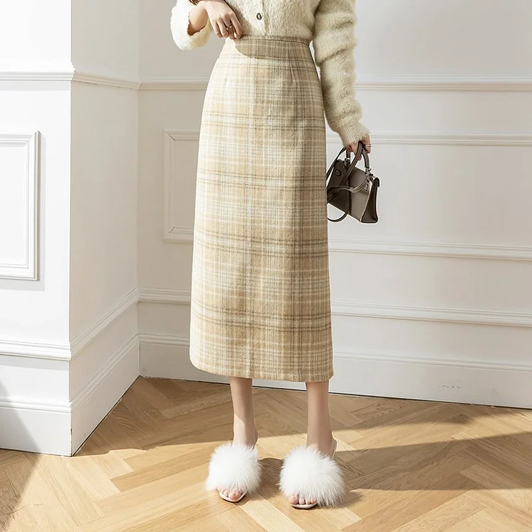 Casual Checkered/plaid Skirts QueenFunky