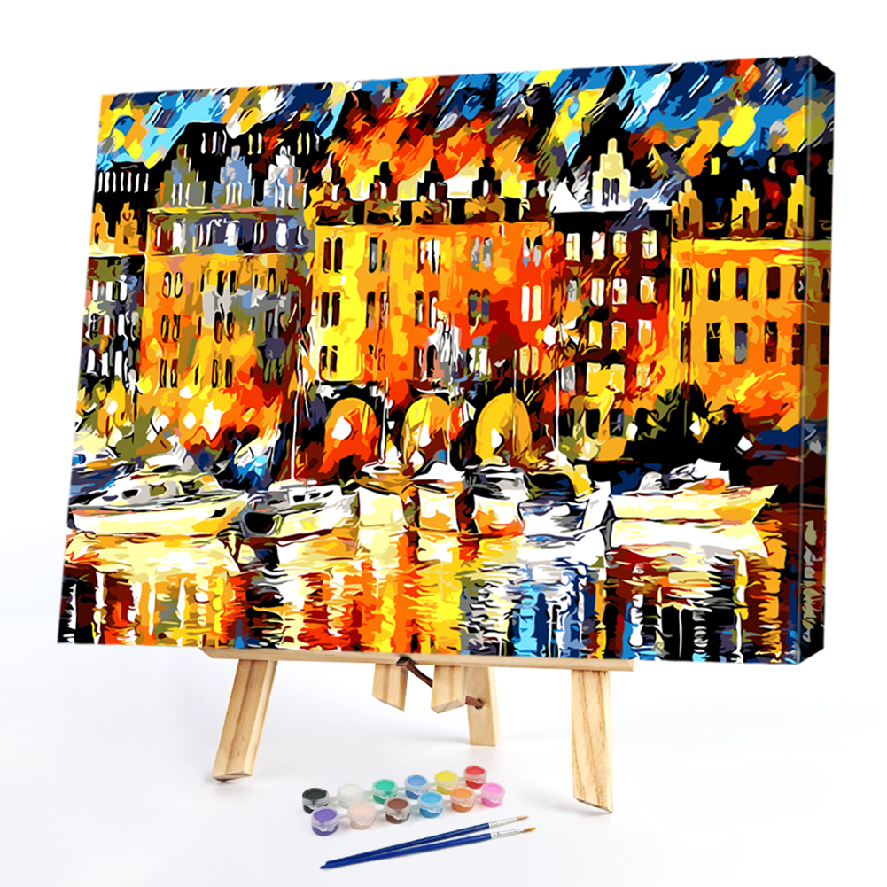 

40*50cm - Paint By Numbers - Street View, 501 Original