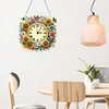 DIY Sunflower Diamond Painting Ornament with Clock Function for Decor