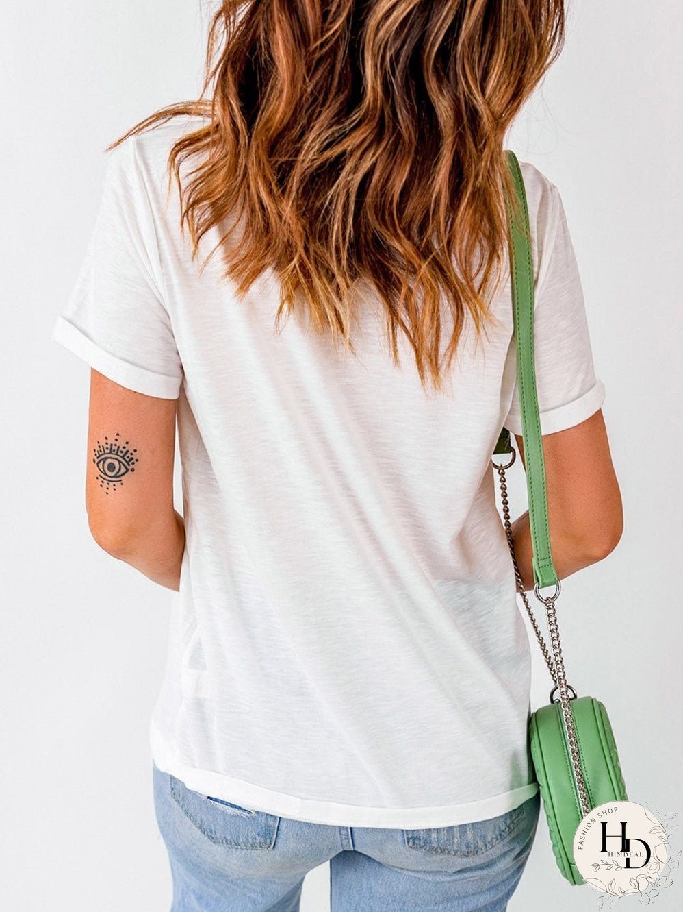 American Honey Flag Print Graphic Tee - White