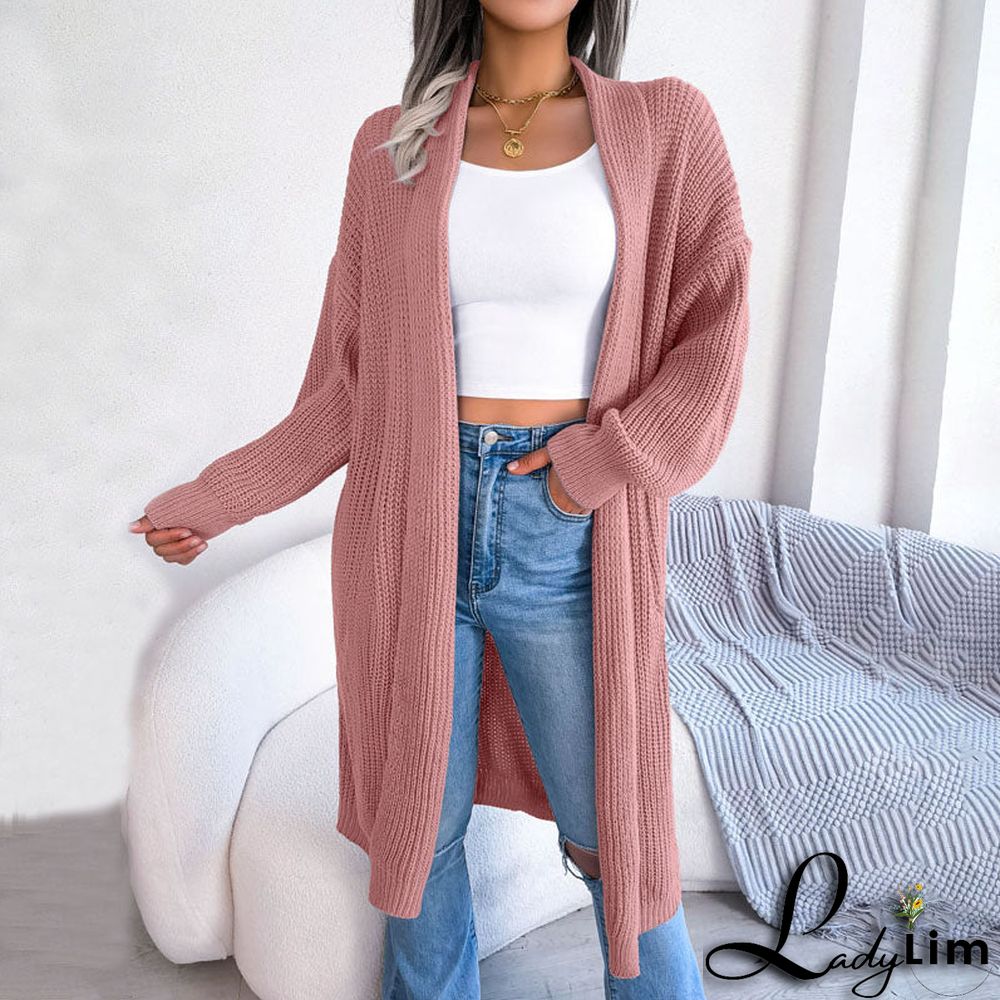 Casual Solid Colour Cardigan