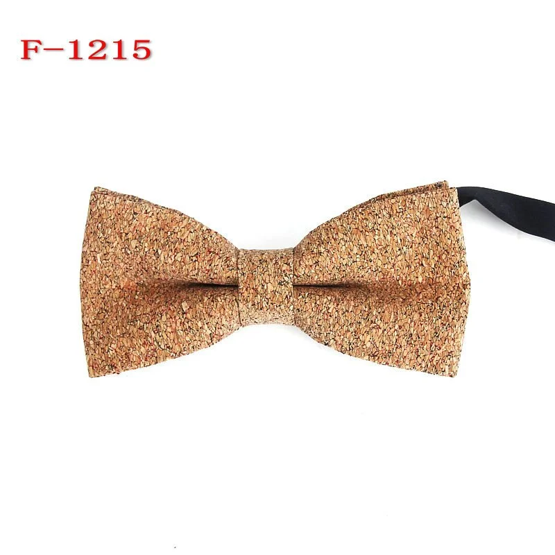 New Bow Tie Male Cork Bow Ties Creative Wood Grain Bow Tie Wedding Groom Host Bowtie Gifts for Men Business Men's Accessories