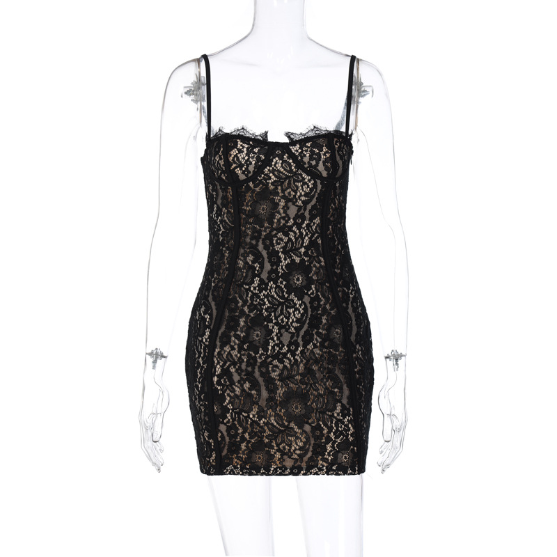 Mature Women Summer Fashion Sexy Slim Fit Backless Hip Spaghetti Straps Dress