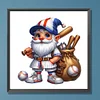 Diamond Painting-DIY Full Round Drill Baseball Gnome