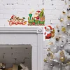 (US Local)Wooden Santa Claus 5D DIY Diamond Painting Door Topper Decor for Party Ornament