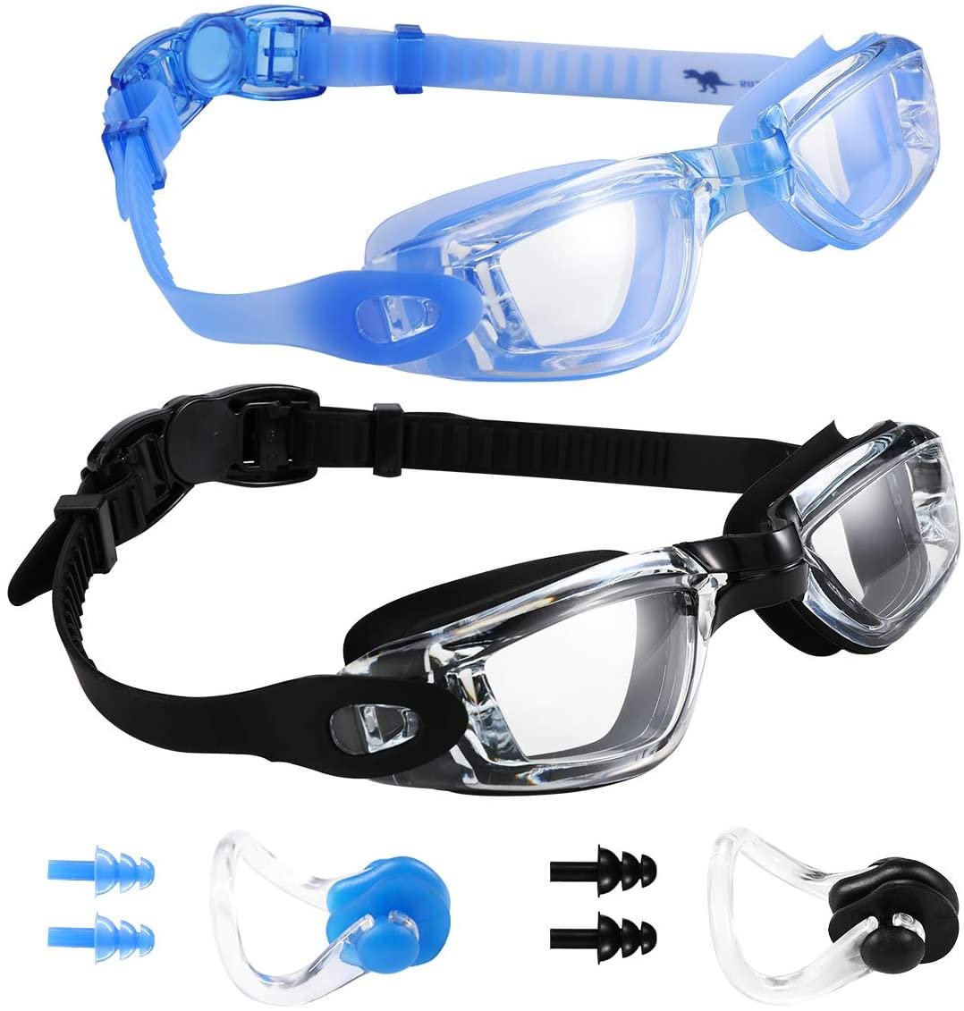 Swim Goggles Swimming Goggles, Pack of 2 Professional Anti Fog No Leaking UV Protection Swim Goggles