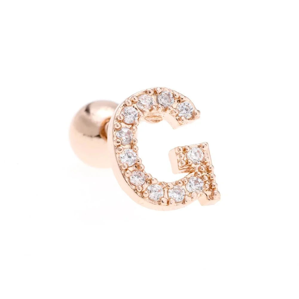 Luxury 26 Letters Stud Earrings Jewelry-VESSFUL