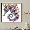 Purple Crystal Twin Seahorses Special Shaped 5D DIY Partial Drill Diamond Painting Kits for Adults Beginners Home Decor Diamonds Dots Gem Art Kits Diamond Art Kit 11.81 X11.81inch