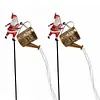 Christmas Santa Solar Kettle Lights Solar Watering Can Lights Outdoor Decoration