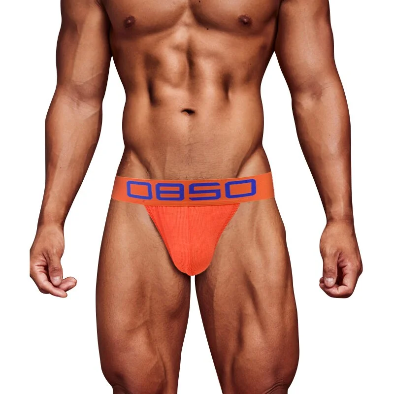 Aonga  Mens G-string Underwear Men's Low Waist Butt Lift Underpants Nylon Men's Thong and G String Male Panties Bikini