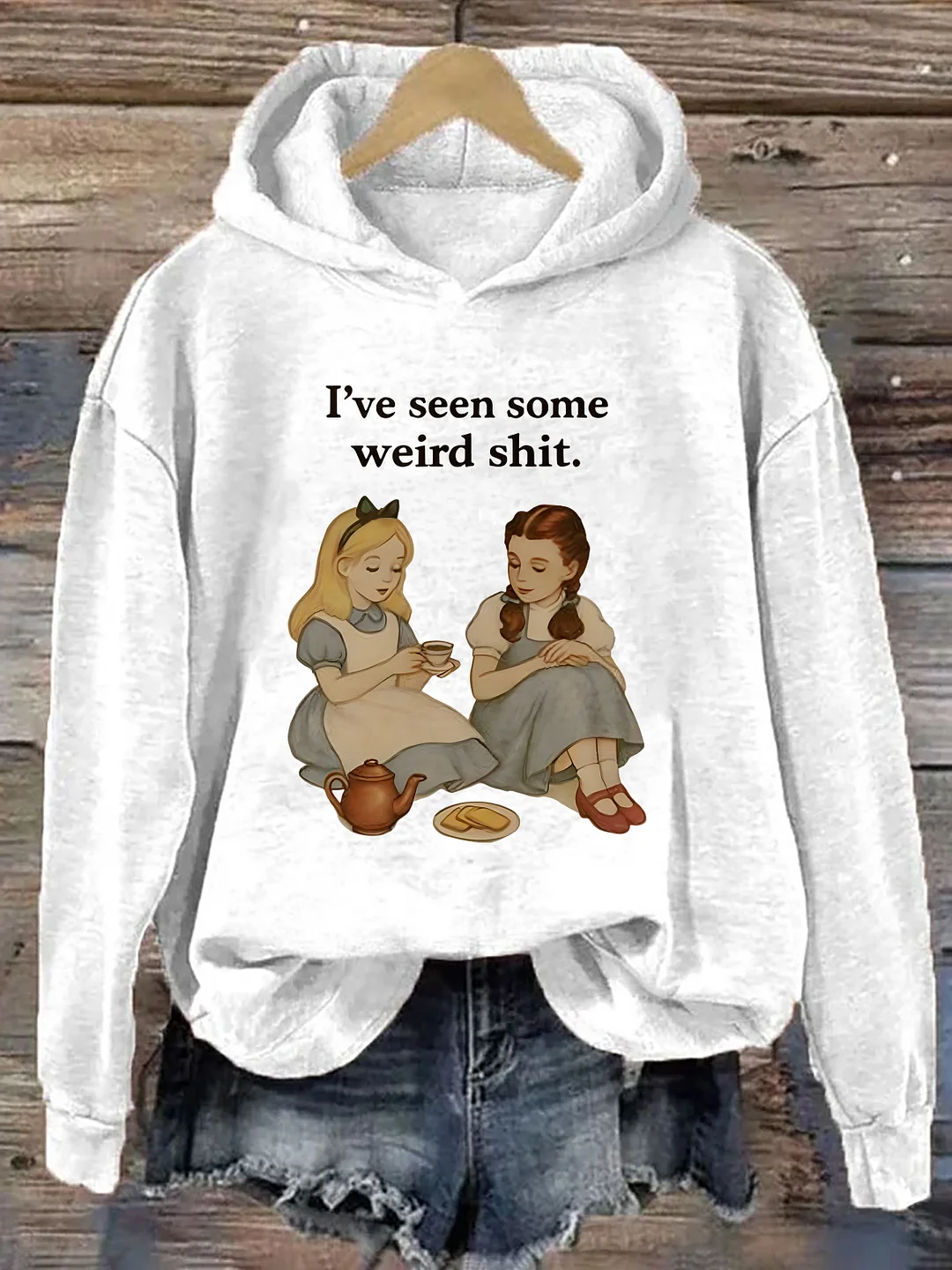 Vintage Girls Funny Hoodie