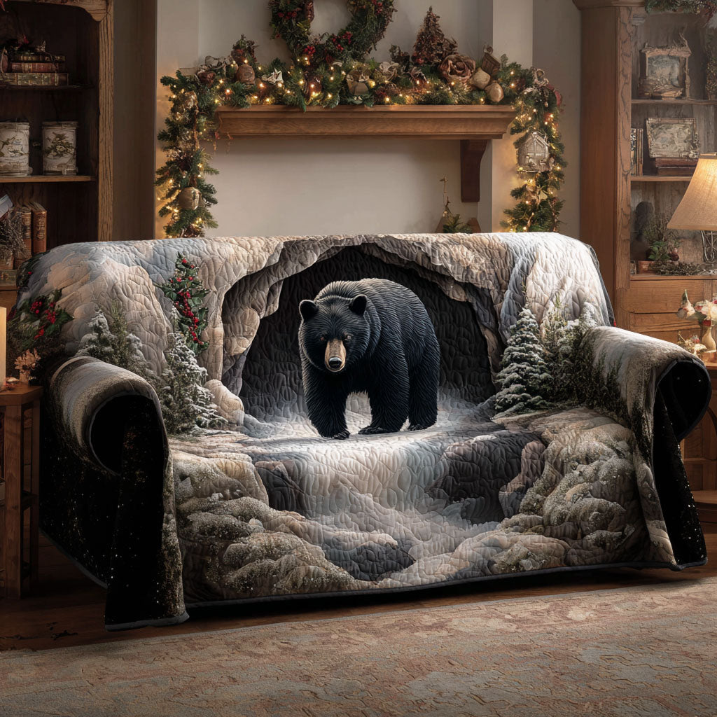 Snowy Bear Quilted Sofa Cover NCU0TV1401 everthome