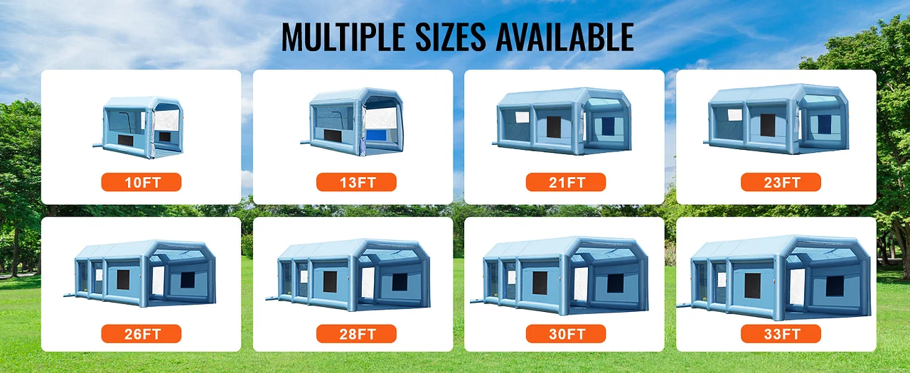 portable inflatable paint booth