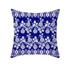 Blue Floral Plush Home Living Creative Sofa Cushion Pillow Cover