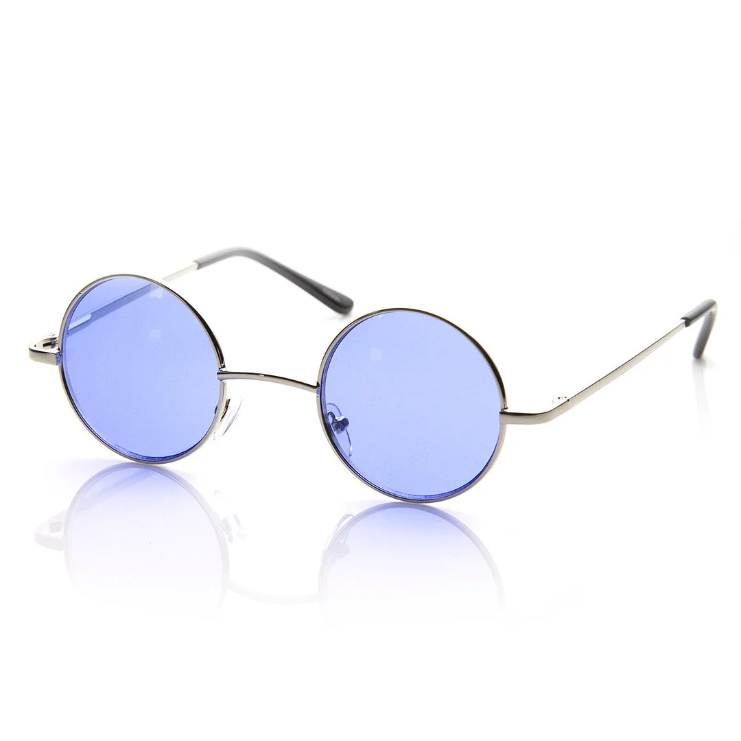 Small Metal Round Circle Ozzy Elton John Color Tint Lennon Style glasses