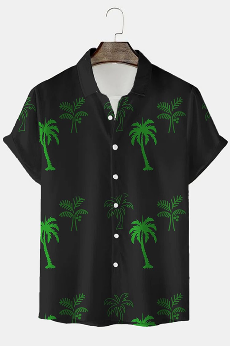 Coconut Print Short Sleeve  Shirt