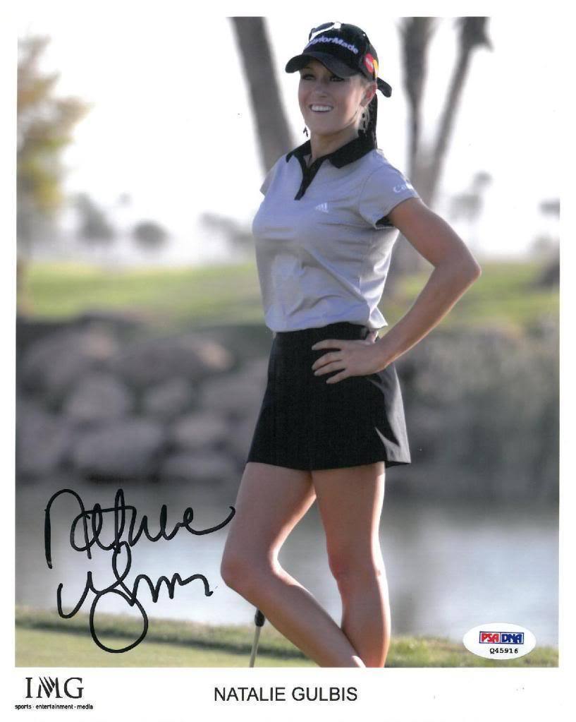 Natalie Gulbis Signed LPGA Authentic Autographed 8x10 Photo Poster painting (PSA/DNA) #Q45916