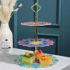 DIY Diamond Painting 3-Tier Mandala Cupcake Dessert Stand Serving Tray Decor Kit