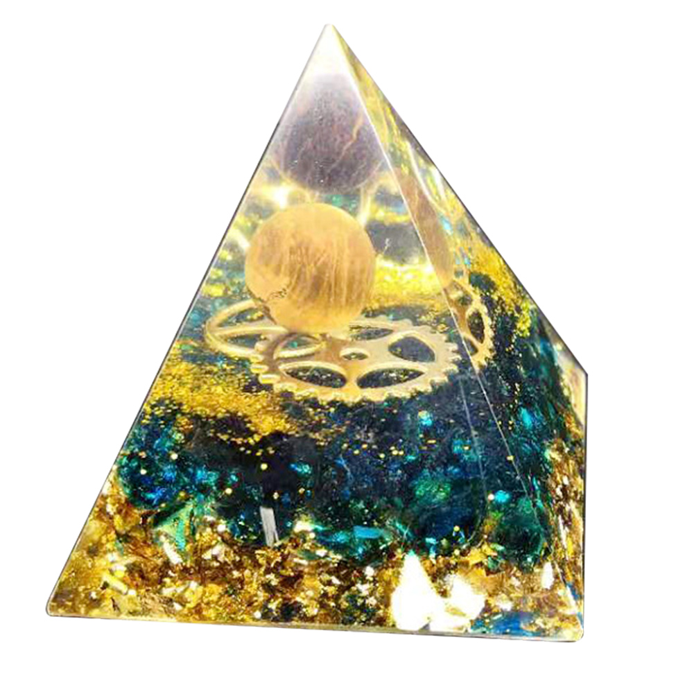 

5cm Natural Orgonite Pyramid Chakra, 501 Original