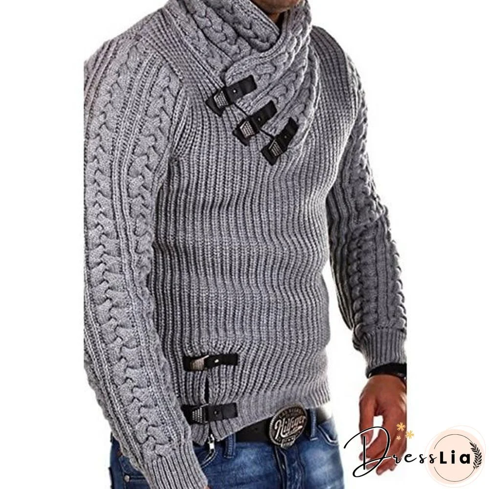 Turtleneck Sweater Men Long Sleeve Knitted Pullovers Soft Warm Basic Man Sweaters Streetwear