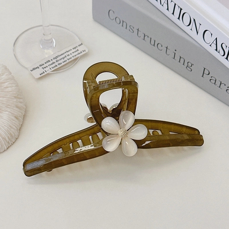 Vintage Style Flower Plastic Hair Claws