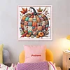 Pumpkin-Partial 11CT Stamped Cross Stitch Bead Embroidery 36*36cm/14.17*14.17in