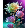 Flower - 11CT Stamped Cross Stitch 40*50cm
