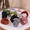 Simple Colors Knitting Weave Napkin Ring