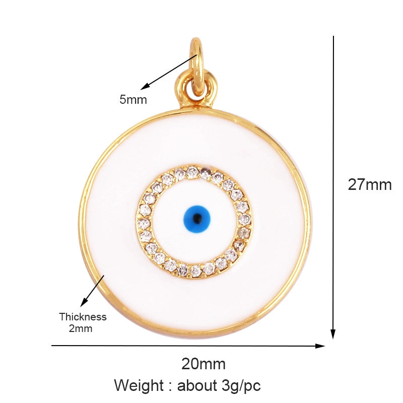 1 Piece Copper Devil’s Eye Pendant Jewelry Accessories