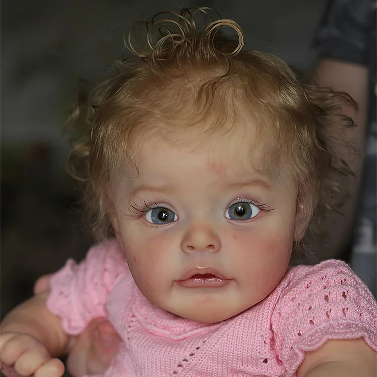 [Summer Sale]17'' Lifelike Realistic Sleeping Girl Doll Named Hailey Reborn Baby Doll with Blonde Hair